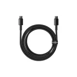 Black[2m, Two-Port]Dual USB-C, Supports 100W Fast Charging