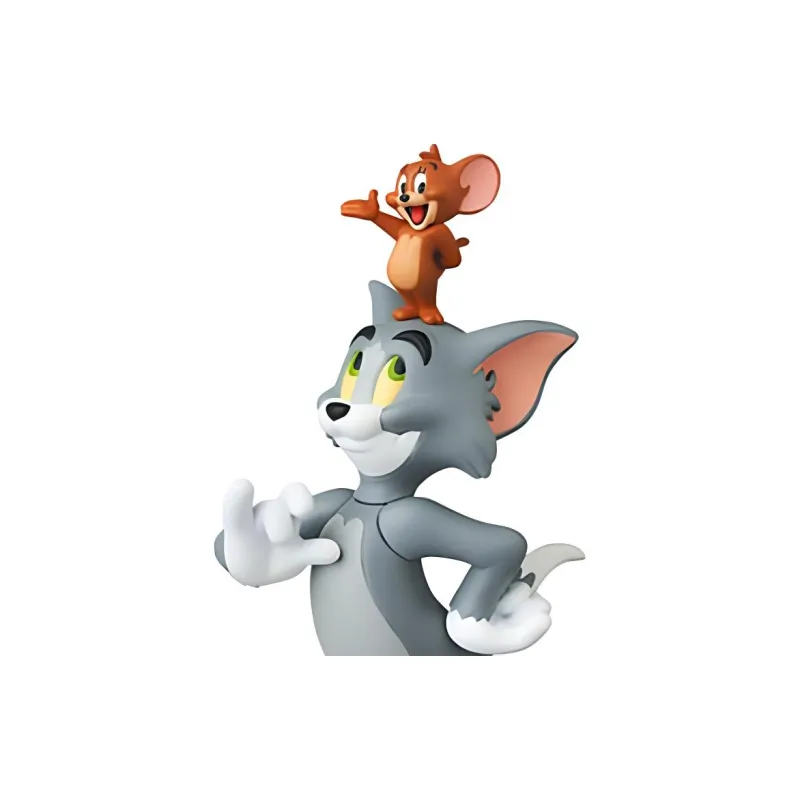 Medicom Toy Udf Tom And Jerry  Jerry On Tom's Head Figure Gray-2