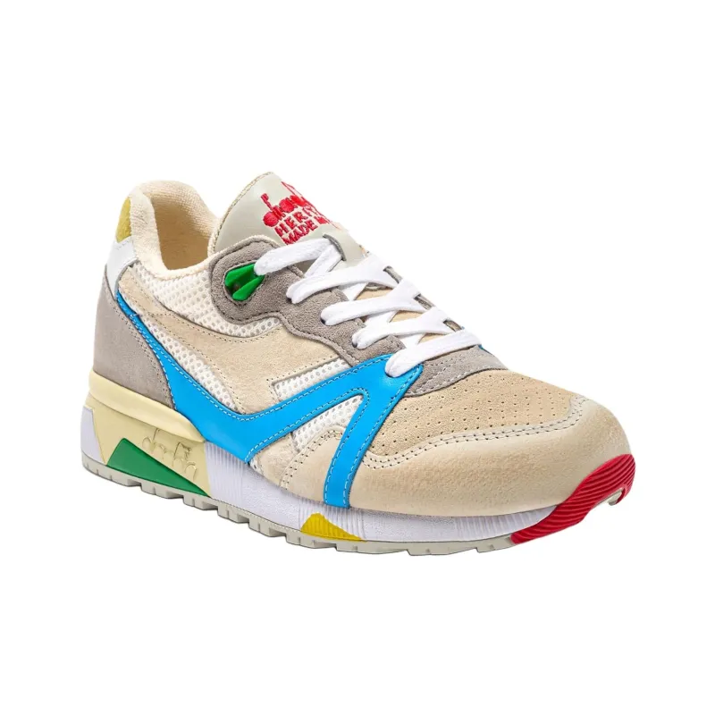 Diadora N9000 Low-Top Casual Shoes Men's Brown Gray-2