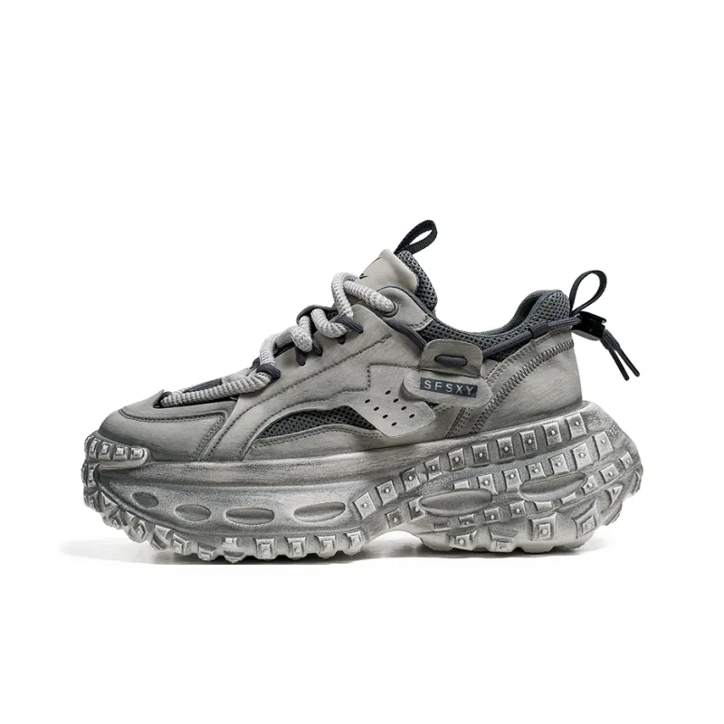 Black tailed Deer Low Top Chunky Sneakers Men's-8
