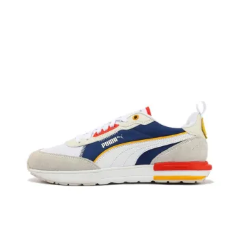 PUMA R22 Anti Slip Wear Resistant Low Top Casual Shoes Unisex White Blue