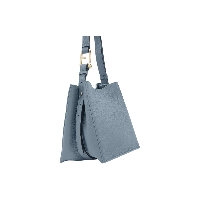 Furla Grain Calfskin Handbag, Shoulder Bag Women's Blue-2