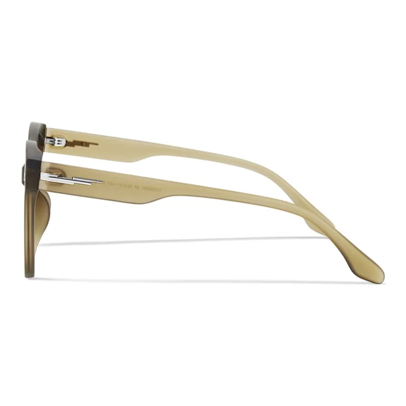 MUYKUY TR90 Irregular Shape Sunglasses Unisex Bright Black, Transparent Gray, Frosted Green-15