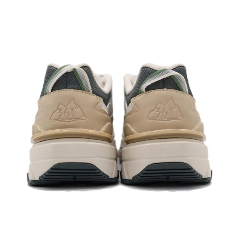 361° Wear-Resistant Low-Top Casual Shoes Men's Beige Gray-3