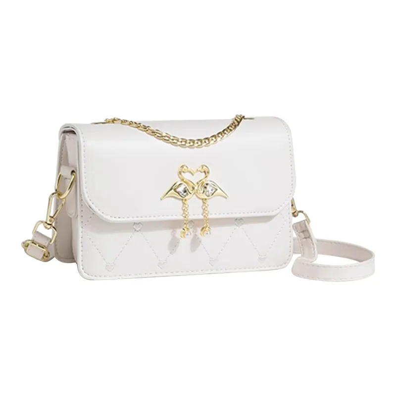 UNITE STAR PU Small Square Bag Crossbody Shoulder Bag Women's White/Pink/Black/Blue/Green-2