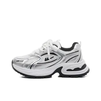 Warrior Cushioning Anti-Slip Wear-Resistant Breathable Lightweight Height Increasing Low-Top Chunky Sneakers Women's