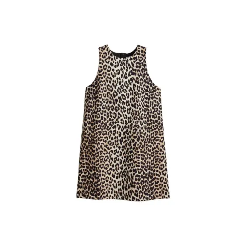 H&M Sleeveless Dresses Women's Beige/Leopard