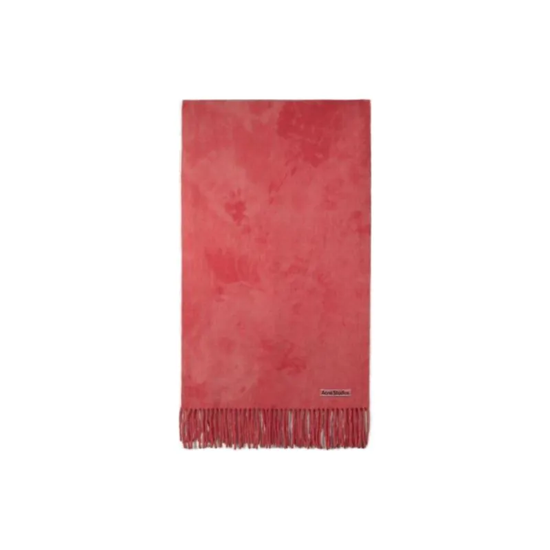 Acne Studios Tie Dye Logo Patch Scarf-1
