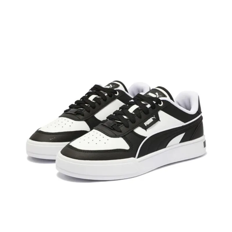 PUMA CAVEN DIME Anti Slip Wear Resistant Low Top Skateboard Shoes Unisex Black White-2