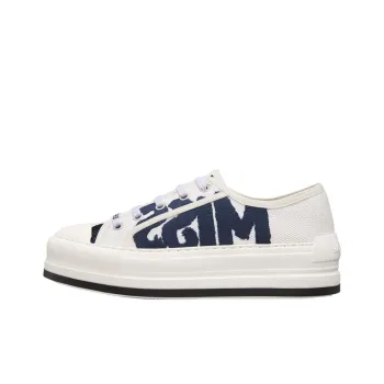 DIOR Walk'n'Dior Platform Shoes Low Top Skateboard Shoes 3.5cm Women's White