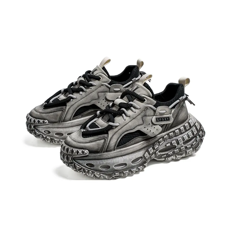 Black tailed Deer Low Top Chunky Sneakers Men's-1