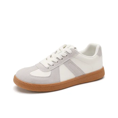 FOXER Casual Shoes Women's Low-Top Beige/Grey