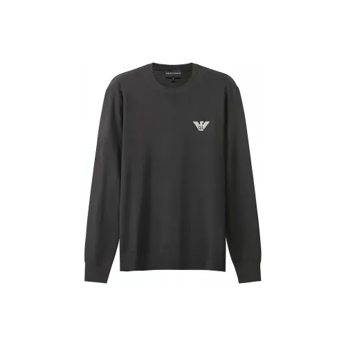 EMPORIO ARMANI Sweaters Men Dark Gray Green