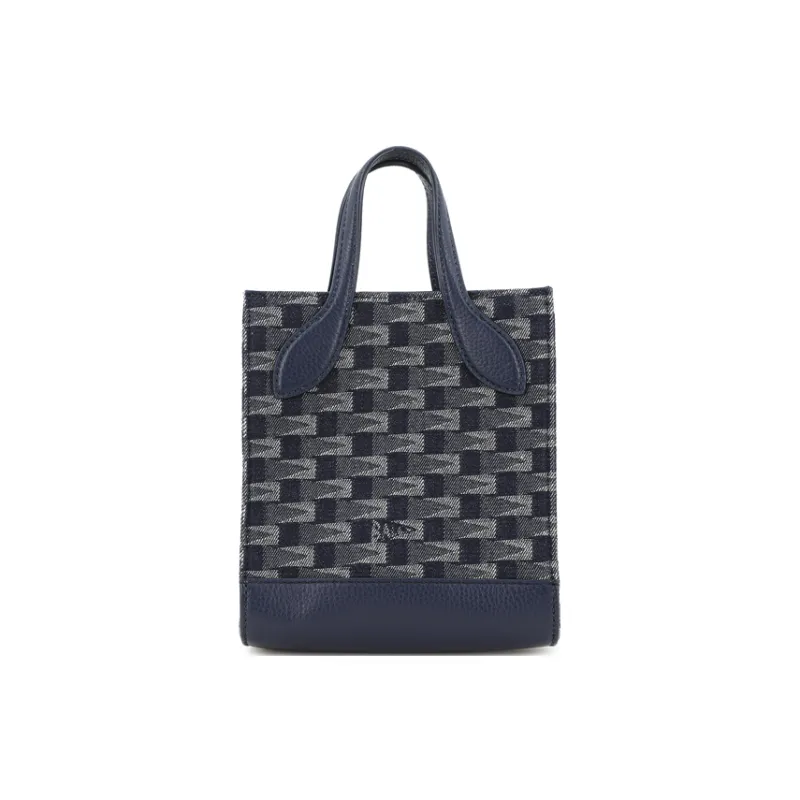 BALLY Denim Tote Bag, Shopping Bag, Shoulder Bag, Handbag Mini Women's Blue-7