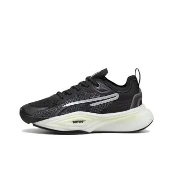 PUMA Pwr Nitro Anti Slip Wear Resistant Low Top Training Shoes Women's Black White