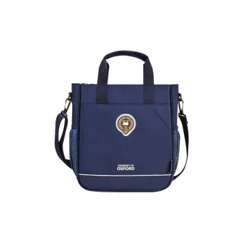 UNIVERSITY OF OXFORD Fabric One Shoulder Handbags Regular Unisex Dark Blue/Deep Blue Pink