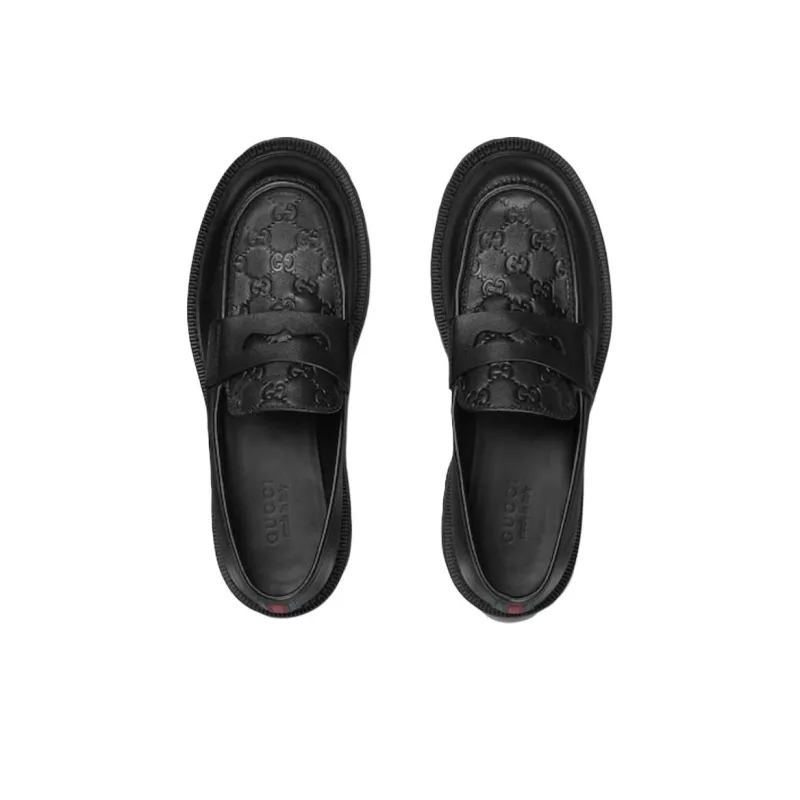 GUCCI Loafers Men Black-3