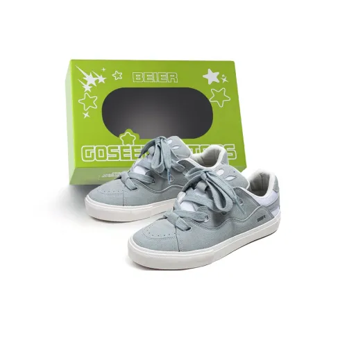 BEIER Skateboard Shoes Unisex Low-Top Gray