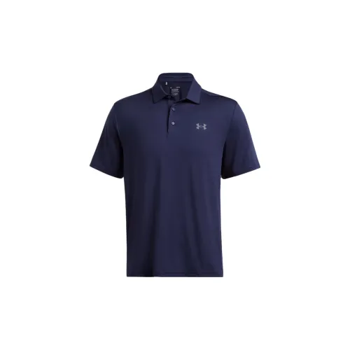 Under Armour Polo Shirts Men Navy Blue