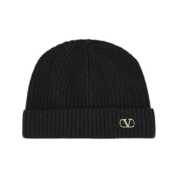 Valentino VLogo Plaque Beanie