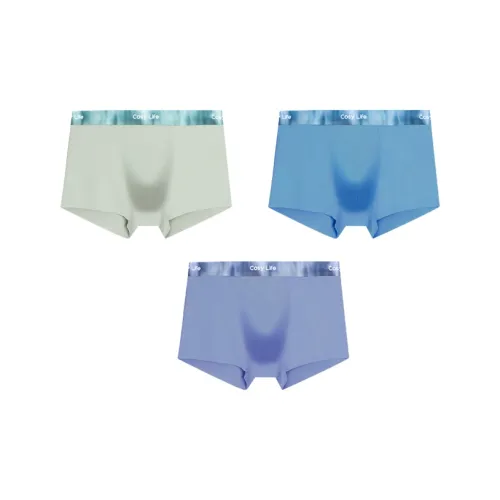 Red Bean Underpants Men's 3 Pack Mixed Color