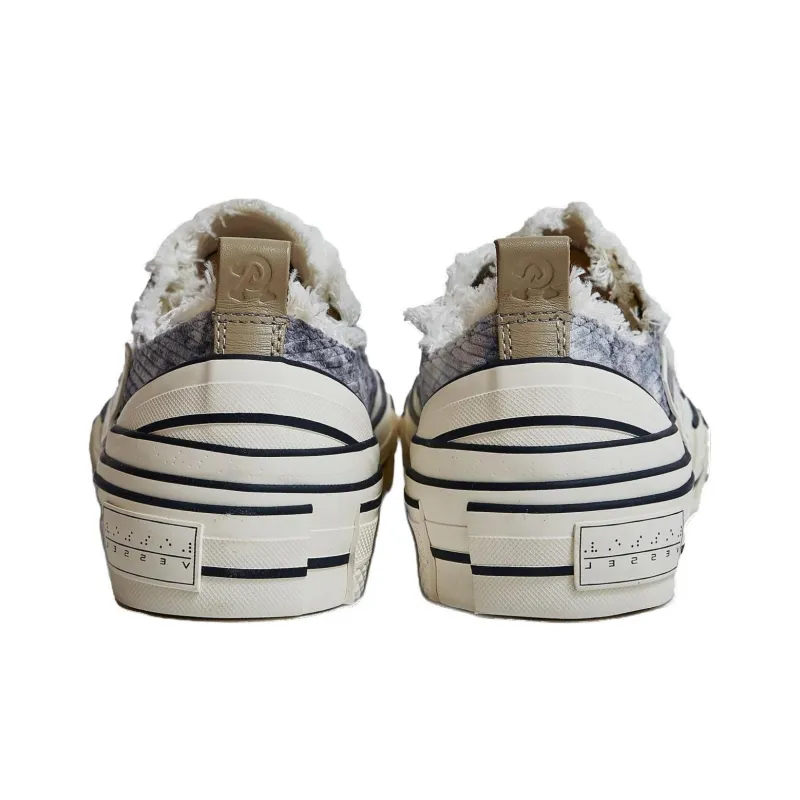 Peace And After x VESSEL Durable Breathable Low Top Canvas Shoes Unisex Dark Gray-2