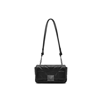 PEDRO Cow Leather Shoulder Bag Women's Black/Purple
