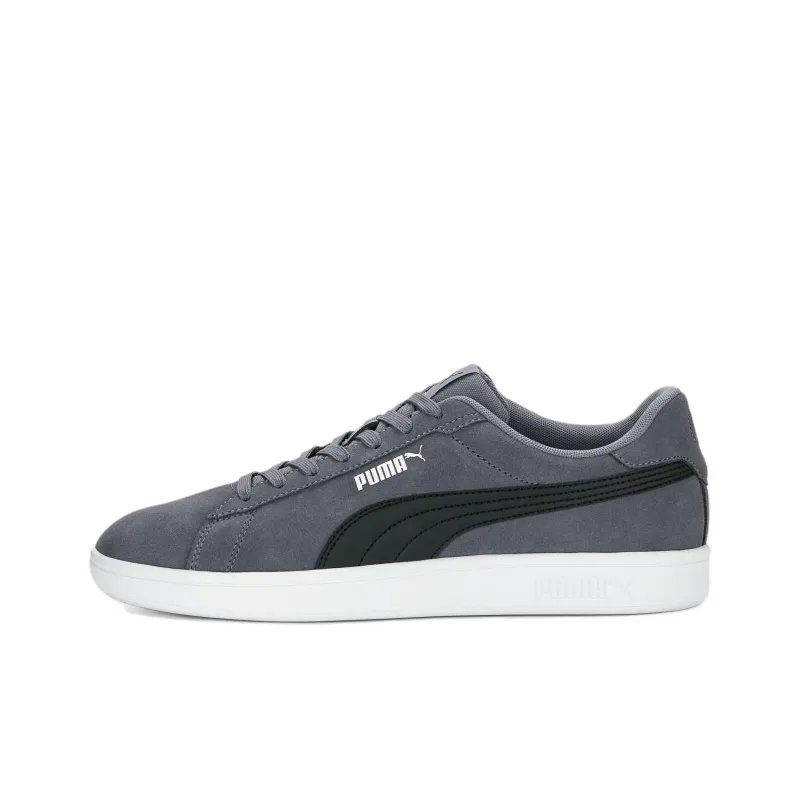 PUMA Smash 3.0 Anti Slip Wear Resistant Low Top Skateboard Shoes Unisex Gray-0