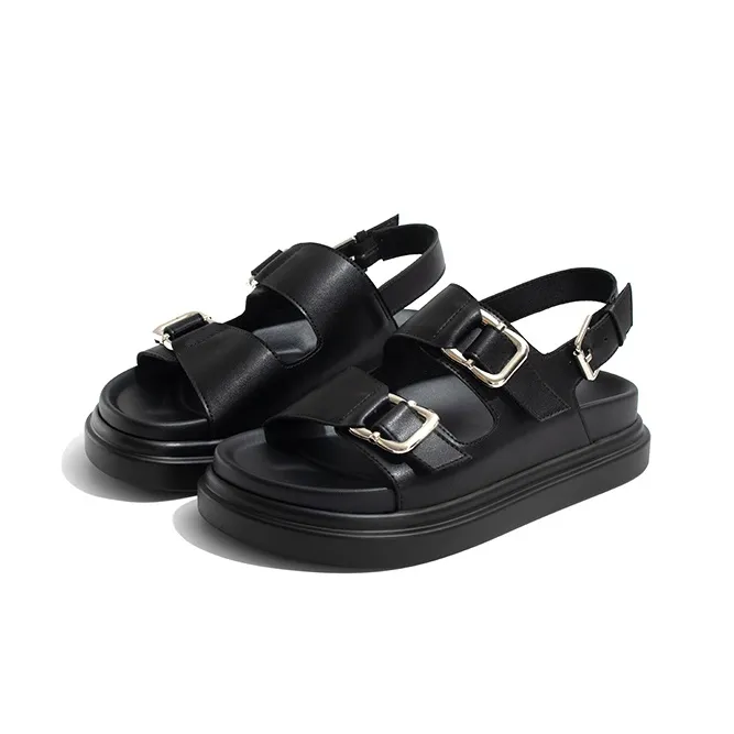 Old Meow Everyday Outerwear Beach Sandals 4.5cm Women's Black-1