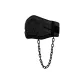 [Black]Weighted Training Belt, Thickened Iron Chain