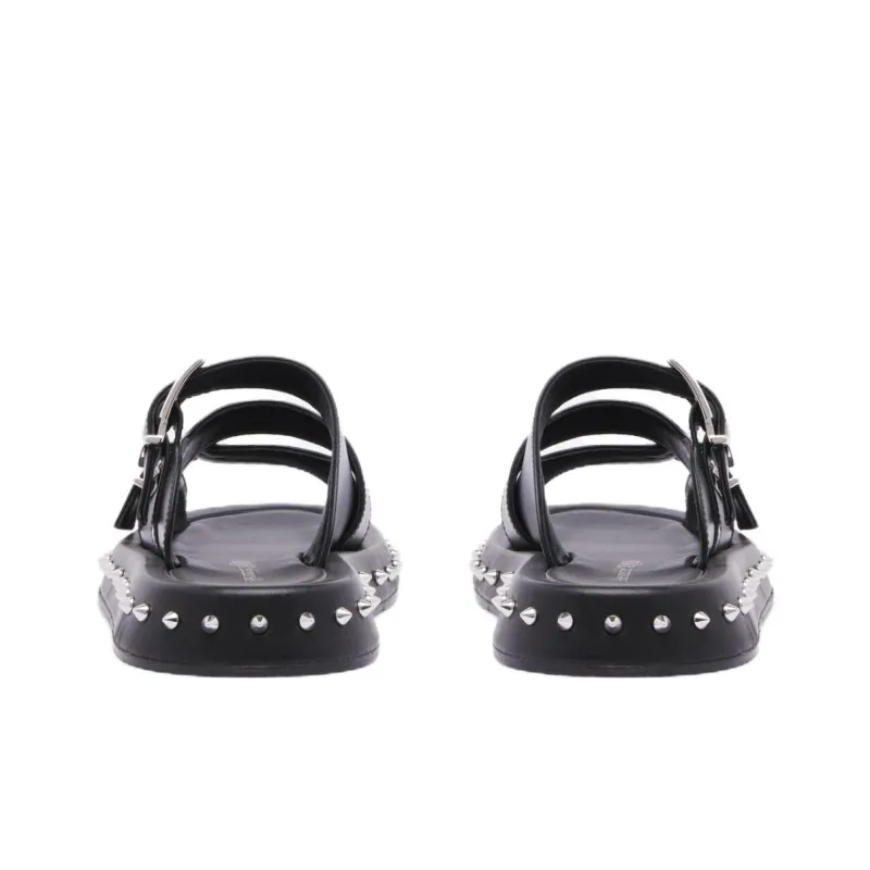 Alexander McQueen Stud Embellished Double Buckled Sandals Women's-3