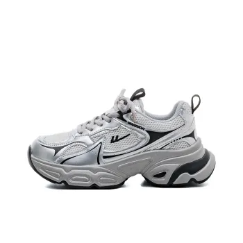Warrior Cushioning Anti-Slip Wear-Resistant Breathable Lightweight Height Increasing Low-Top Chunky Sneakers Women's