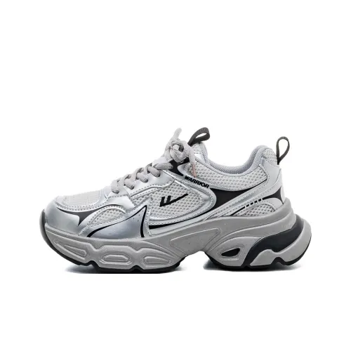 Warrior Cushioning Anti Slip Wear Resistant Breathable Lightweight Height Increasing Low Top Chunky Sneakers Women's