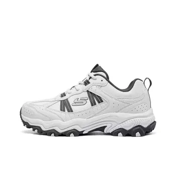 Skechers OUTDOOR Anti Slip Wear Resistant Low Top Trekking Shoes Men's White Gray