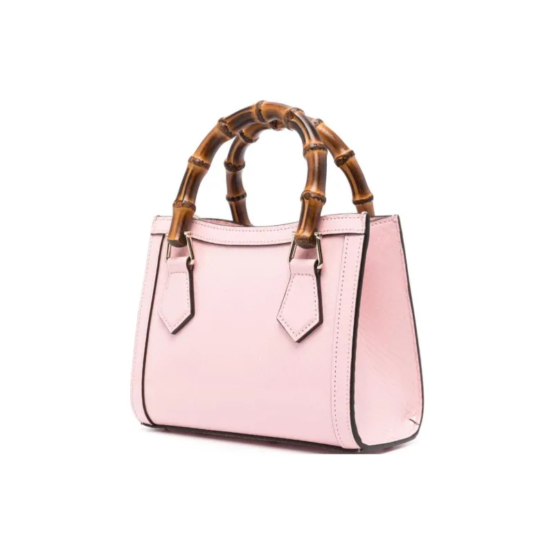 GUCCI Leather Tote Bag, Shopping Bag, Shoulder Bag, Crossbody Bag, Handbag Trumpets Women's Pink-2