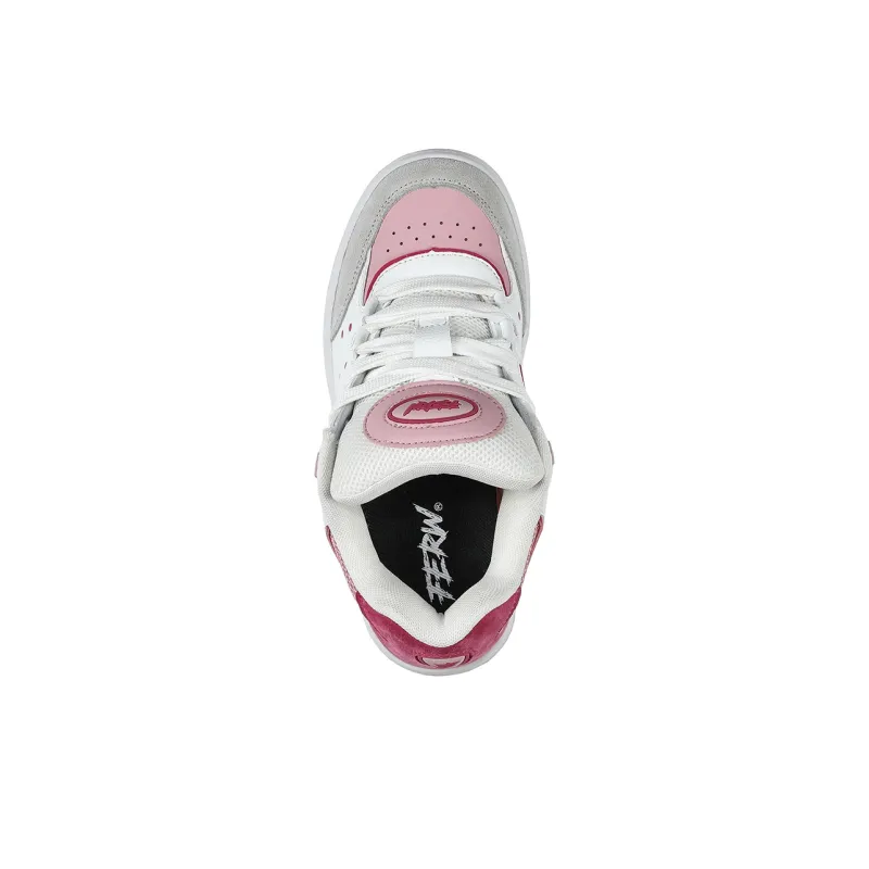 FERW Supertide Pink Mist Coverage Anti Slip And Wear Resistant Breathable Low Top Skateboard Shoes Unisex-3