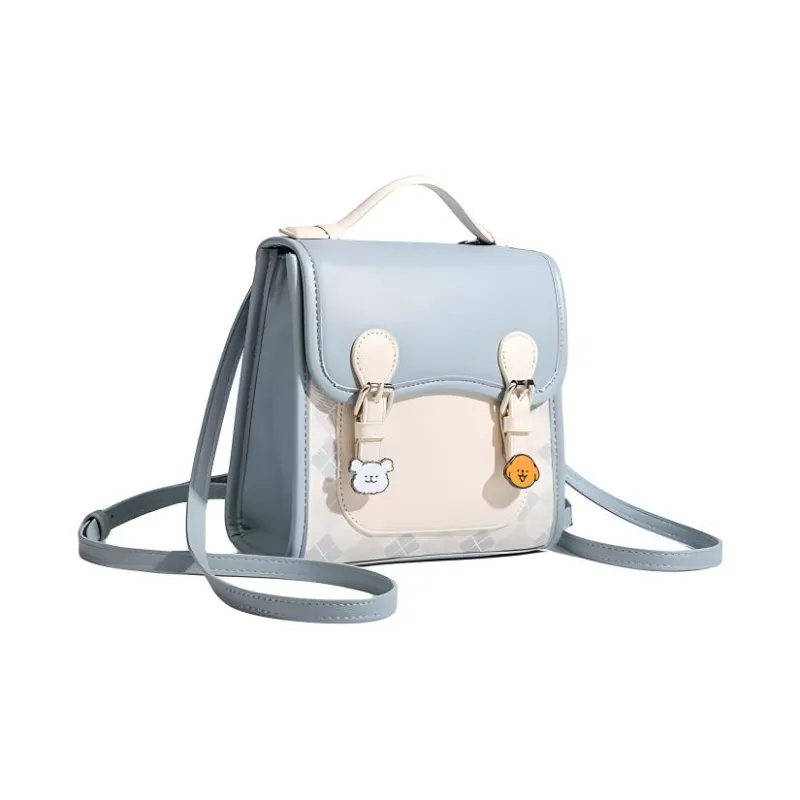 TTaG．baG PU Backpack Women's Blue-1