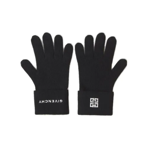Givenchy Logo Embroidered Knit Gloves