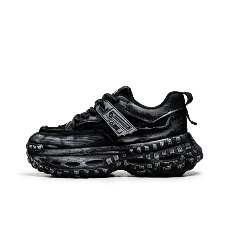 Yalu Breathable Lightweight Height Increasing Low Top Chunky Sneakers Men's-0