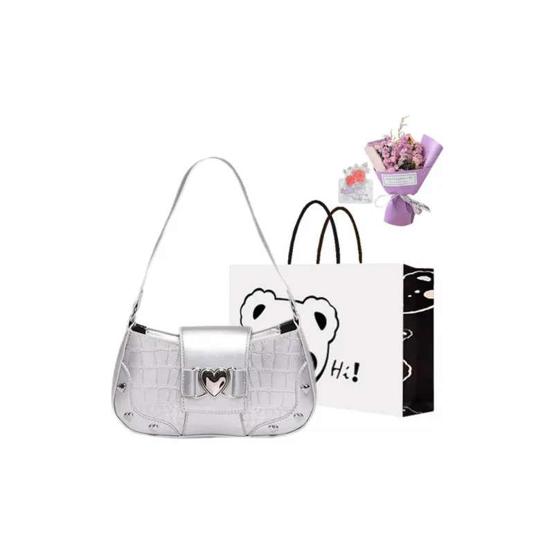 NX DOUGHNUT PU Shoulder Bag Women's White-30