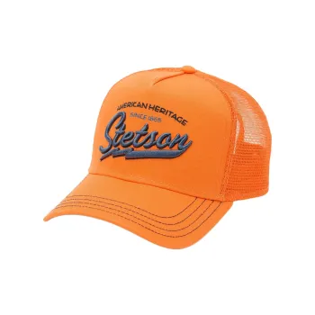 STETSON Cotton Baseball Caps Unisex Orange