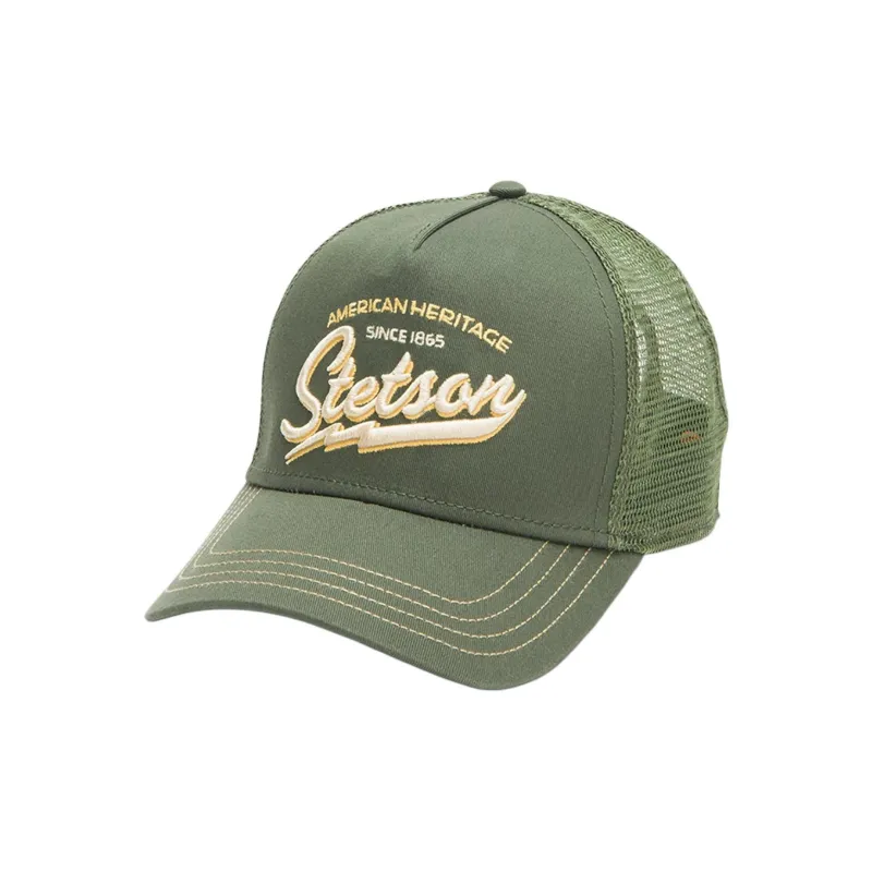 STETSON Cotton Baseball Caps Unisex Green-0