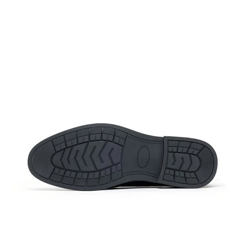 JOSINY Commute British Style Dress Shoes Low-Top Men's Black-1