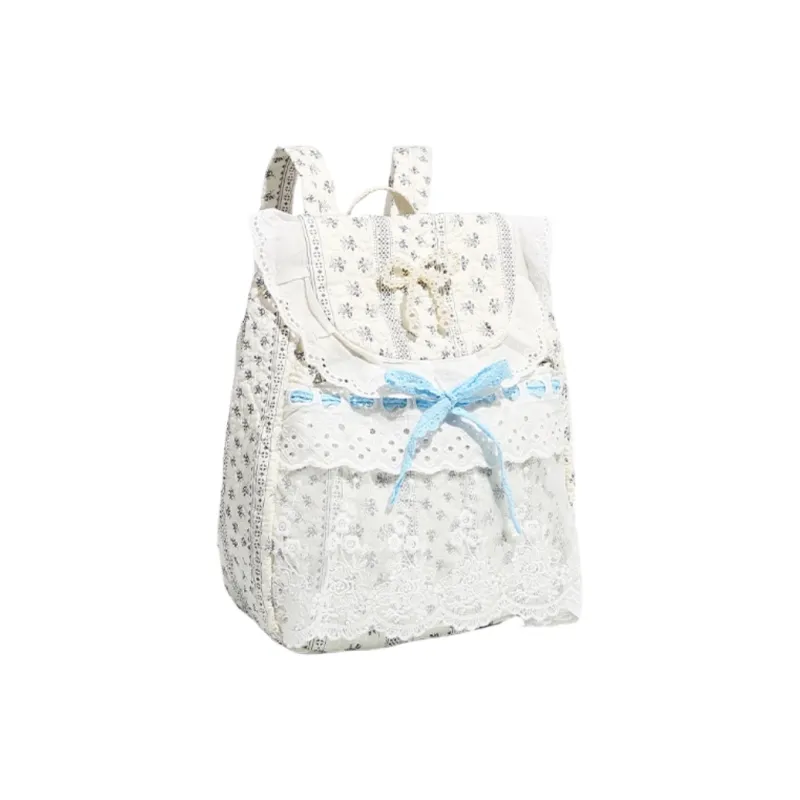 HACIN Canvas Backpack Regular Women's Ecru-2