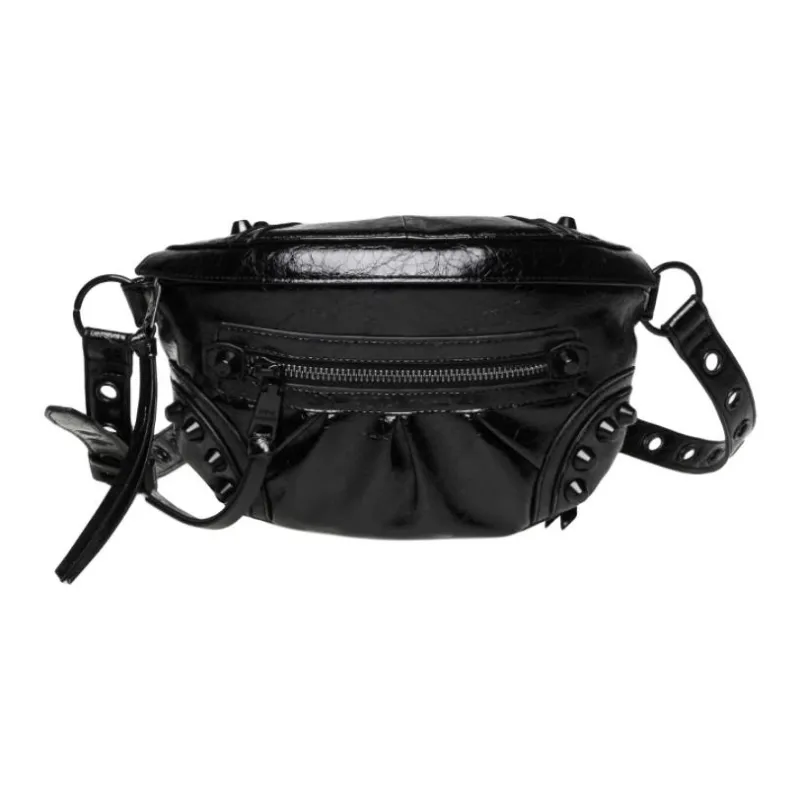 STEVE MADDEN PU Leather Fanny Pack Women's Black-0