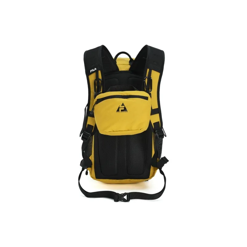 FILA BBC EARTH Collaboration Collection Fabric Backpack Regular Men's Coconut Cool Yellow-2