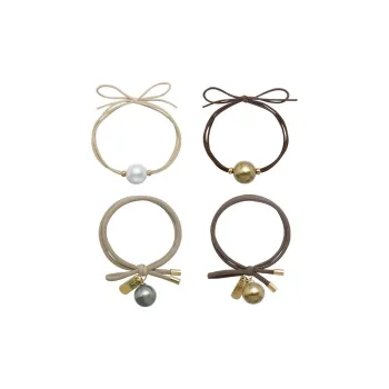 UNABERRY Rubber Band, Faux Pearl Hair Tie Women's