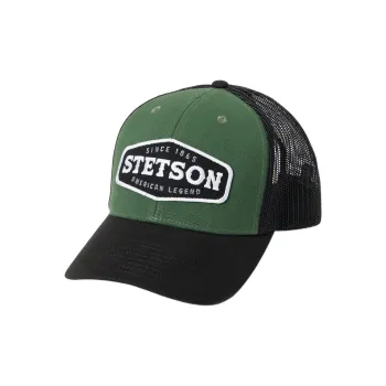 STETSON Cotton Baseball Caps Unisex Olive Green
