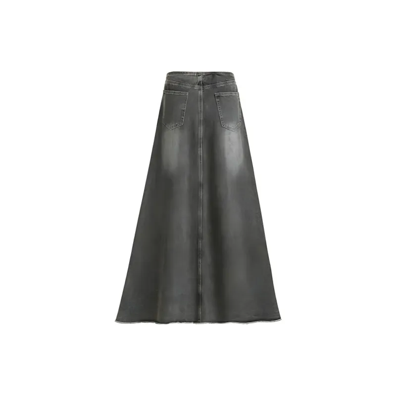 Kazakhstan Denim Long Skirt Women's-3