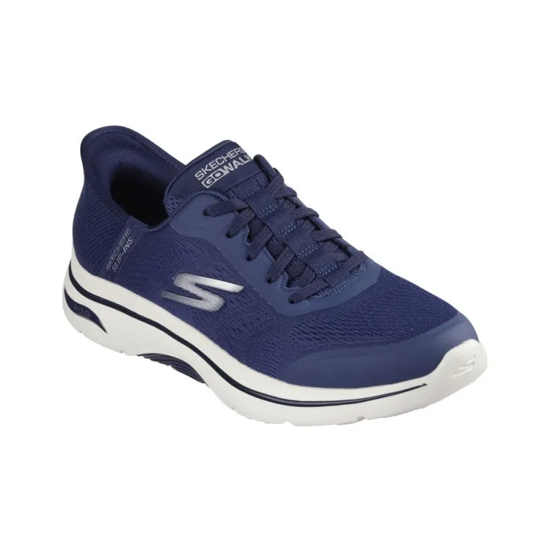 Skechers Slip Ins Anti Slip Wear Resistant Low Top Casual Running Shoes Men's Dark Blue-1